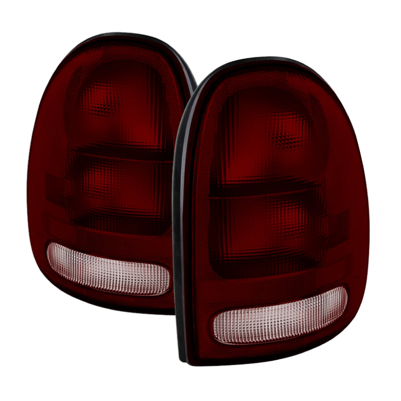 Xtune Plymouth Grand Voyager 96-00 OEM Style Tail Lights Dark Red ALT-JH-DCA96-OE-RSM SPYDER