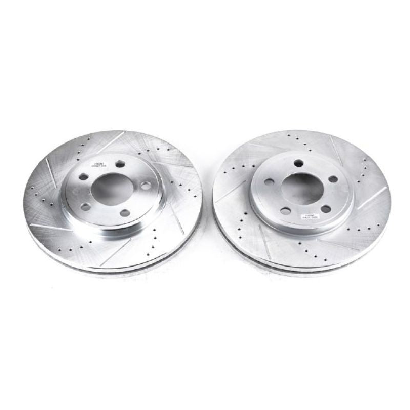 Power Stop 03-11 Ford Crown Victoria Front Evolution Drilled & Slotted Rotors - Pair PowerStop