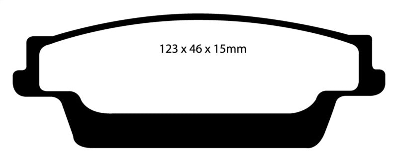 EBC YellowStuff Rear Brake Pads - DP41693R EBC