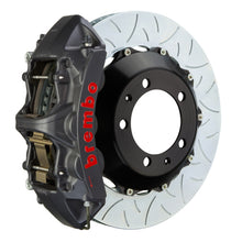 Load image into Gallery viewer, Brembo 08-14 C63 (Excl Black Series) Fr GTS BBK 6Pist Cast 380x34 2pc Rotor Slotted Type3-Black HA