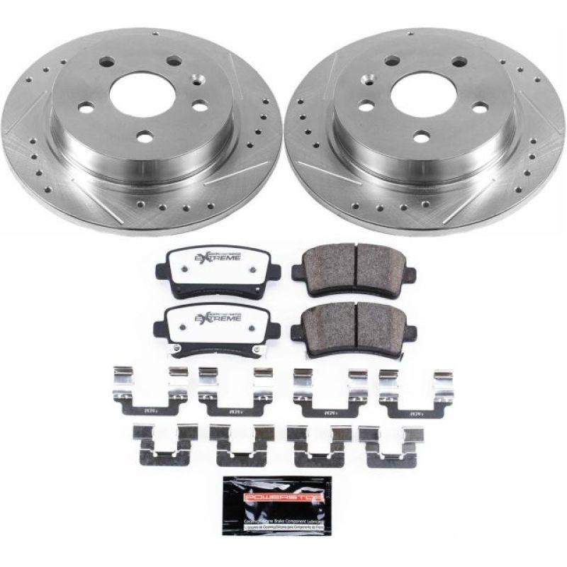 Power Stop 12-16 Buick LaCrosse Rear Z26 Street Warrior Brake Kit PowerStop