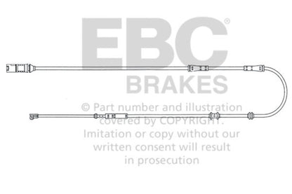 EBC 10-15 BMW 740i 3.0TT (F01) Rear Wear Leads EBC