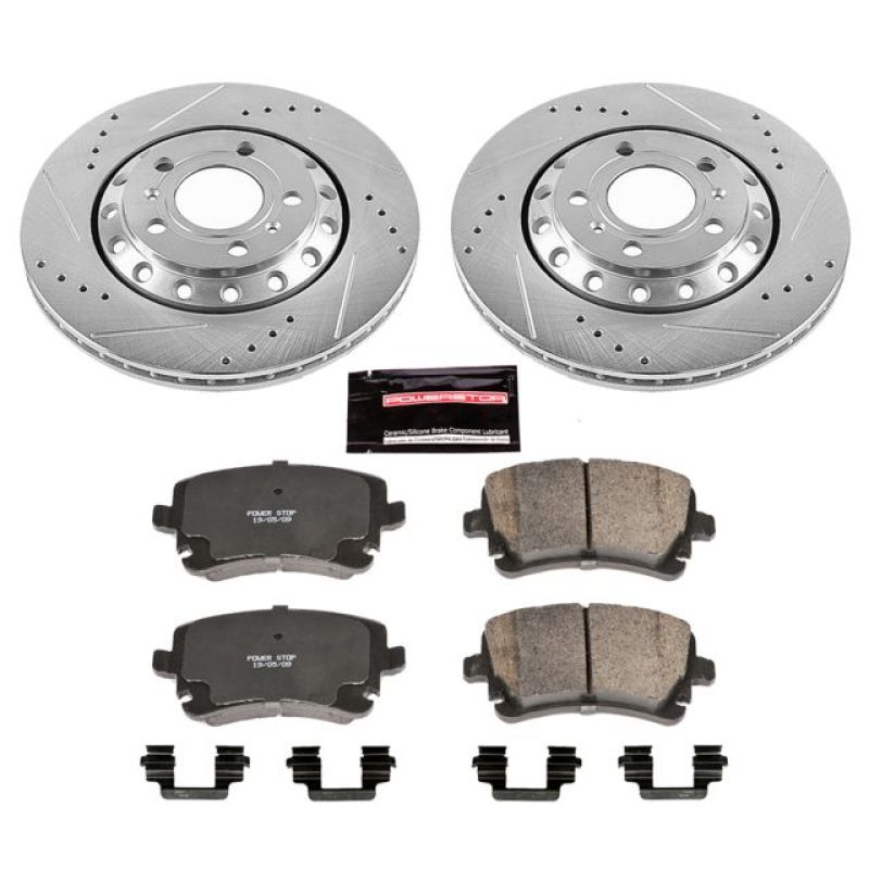 Power Stop 03-10 Audi A8 Quattro Rear Z23 Evolution Sport Brake Kit PowerStop