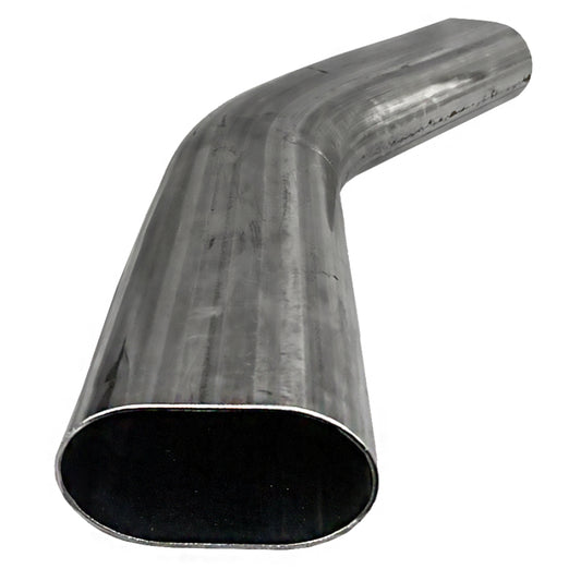 Granatelli 3" Oval Exhaust Tubing, Horizontal, 45^ bend, 4.50 inch Bend Radius - Part 313536