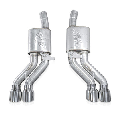 Stainless Works 22-25 Cadillac CT5-V Blackwing Axleback Exhaust - Polished Tips