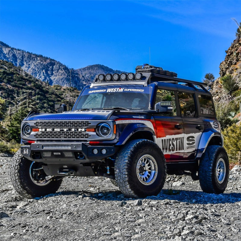 Superwinch 21-24 Ford Bronco Hidden Winch Mount - Black Superwinch