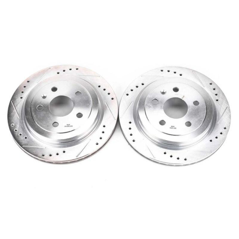 Power Stop 08-18 Cadillac CTS Rear Evolution Drilled & Slotted Rotors - Pair PowerStop