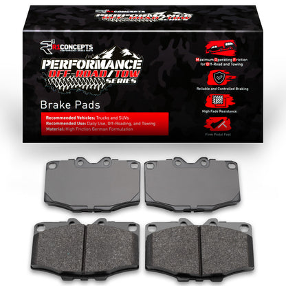R1 76-89 Toyota Pickup Front Performance Off-Road/Tow Brake Pads
