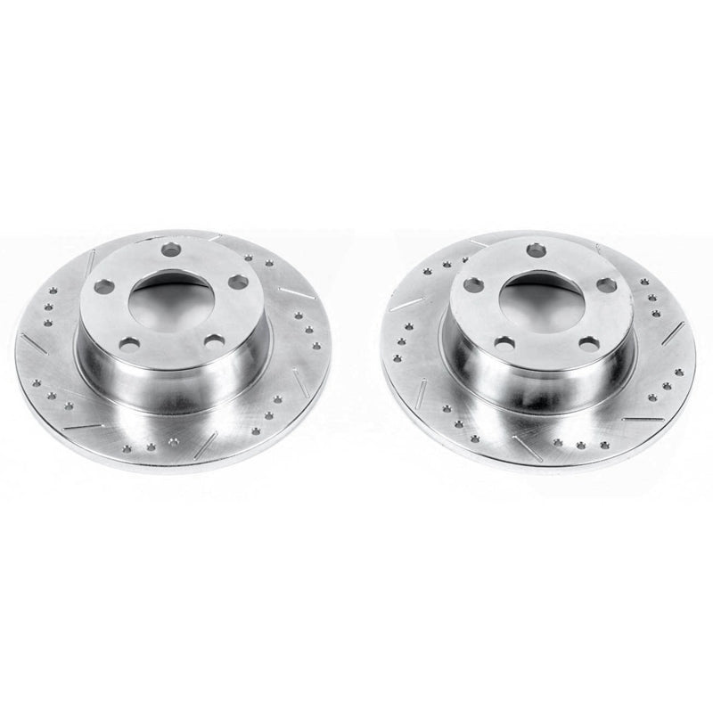 Power Stop 99-04 Audi A6 Quattro Rear Evolution Drilled & Slotted Rotors - Pair PowerStop