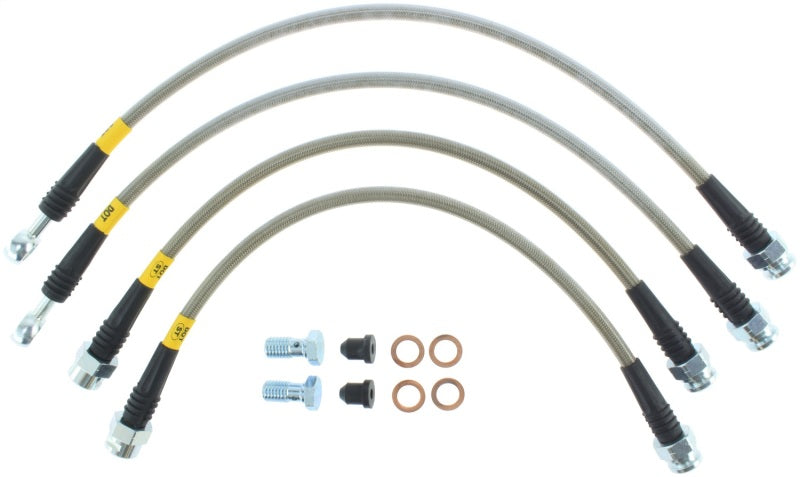 StopTech 07-13 Chevy Suburban/GMC Yukon XL Stainless Steel Rear Brake Line Kit Stoptech