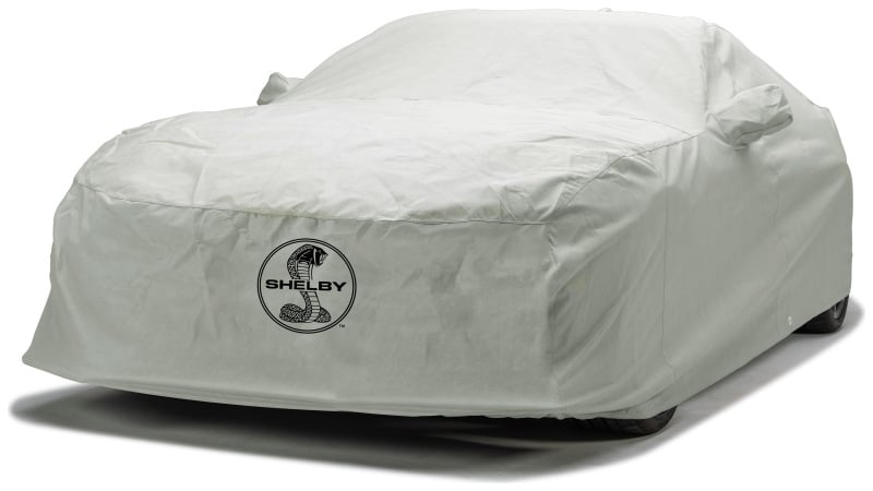 Covercraft 20-22 Ford Mustang Custom 3-Layer Moderate Climate Cover w/ Blk Snake Medallion Logo