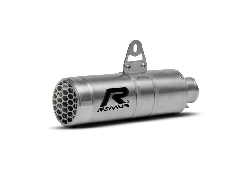 Remus 2021+ KTM 390 Adventure Mesh Brushed Stainless Steel Race Slip On w/Removable Sound Insert Remus