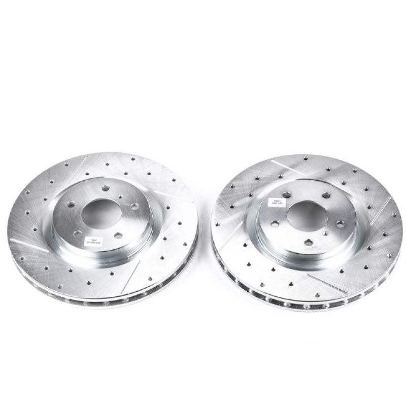 Power Stop 03-04 Infiniti G35 Front Evolution Drilled & Slotted Rotors - Pair PowerStop