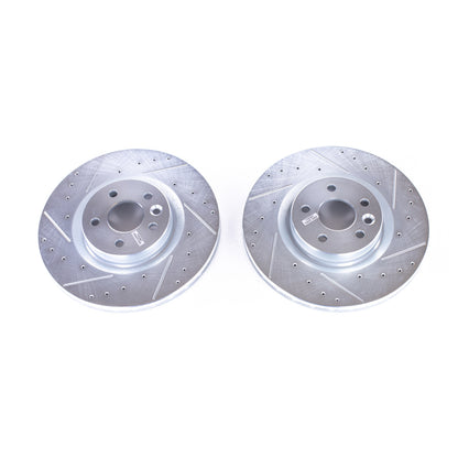 Power Stop 2018 Jaguar E-Pace Front Evolution Drilled & Slotted Rotors - Pair PowerStop