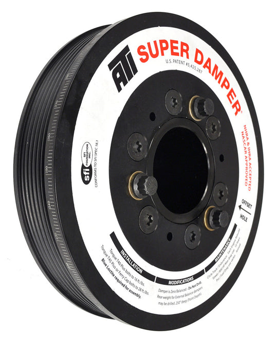 ATI Damper - 7.48in - Alum LW - 6/4 Grv - LS1/LS2 - F & V Body - 3 Ring ATI917264
