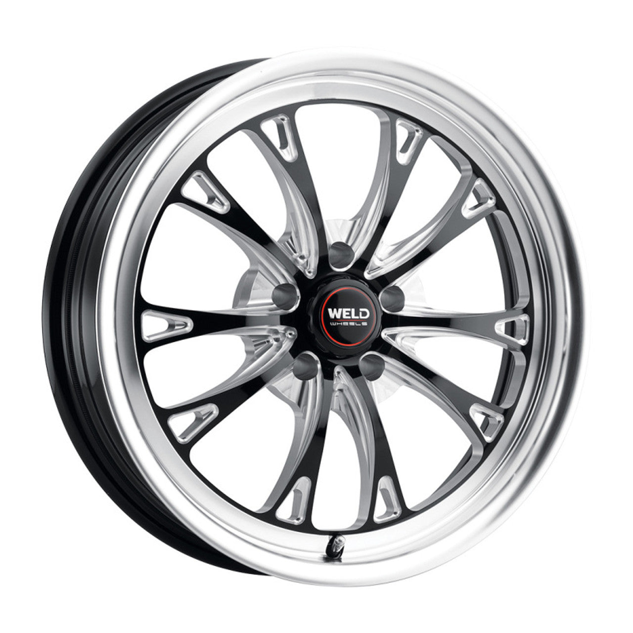 Weld Racing 18x5 Laguna Drag 5x115 ET-33 BS1.7 Gloss BLK MIL DIA 78.1