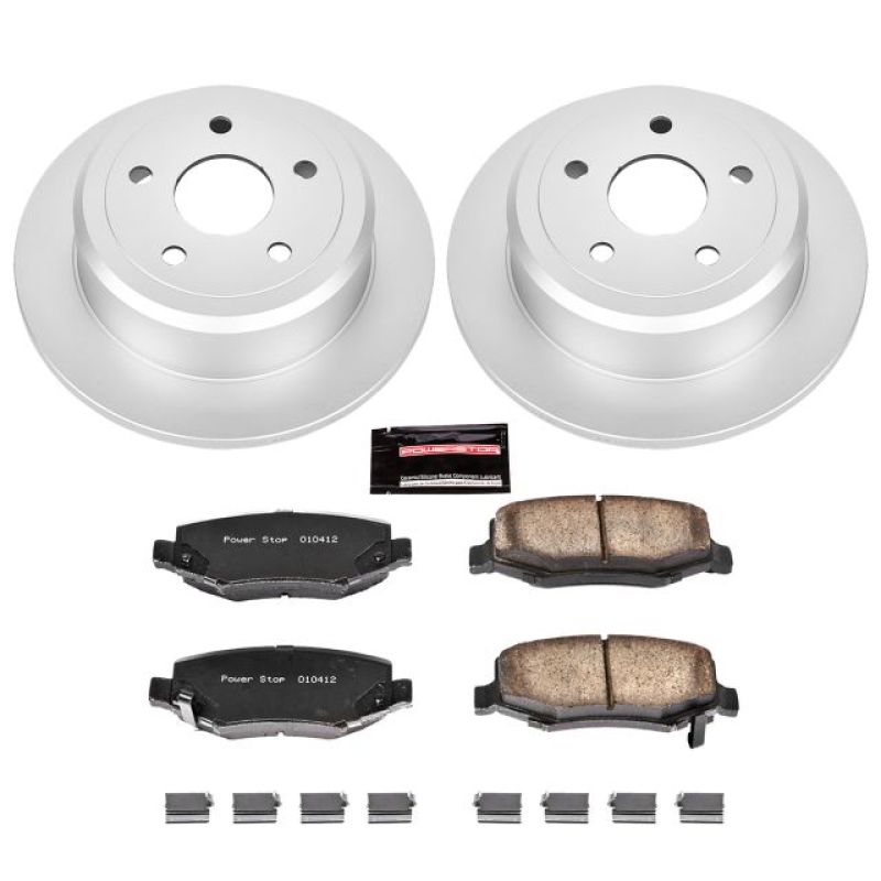 Power Stop 07-17 Jeep Wrangler Rear Z17 Evolution Geomet Coated Brake Kit PowerStop