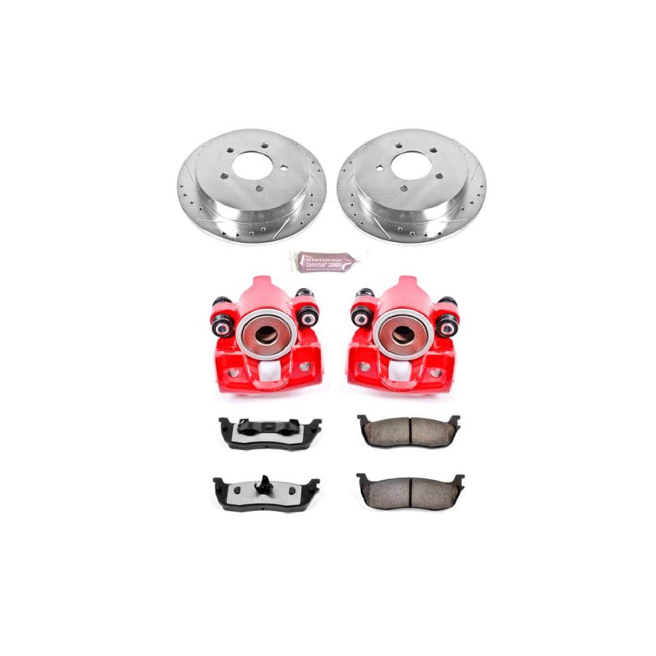 Power Stop 00-02 Ford Expedition Front & Rear Z17 Evolution Geomet Coated Brake Kit