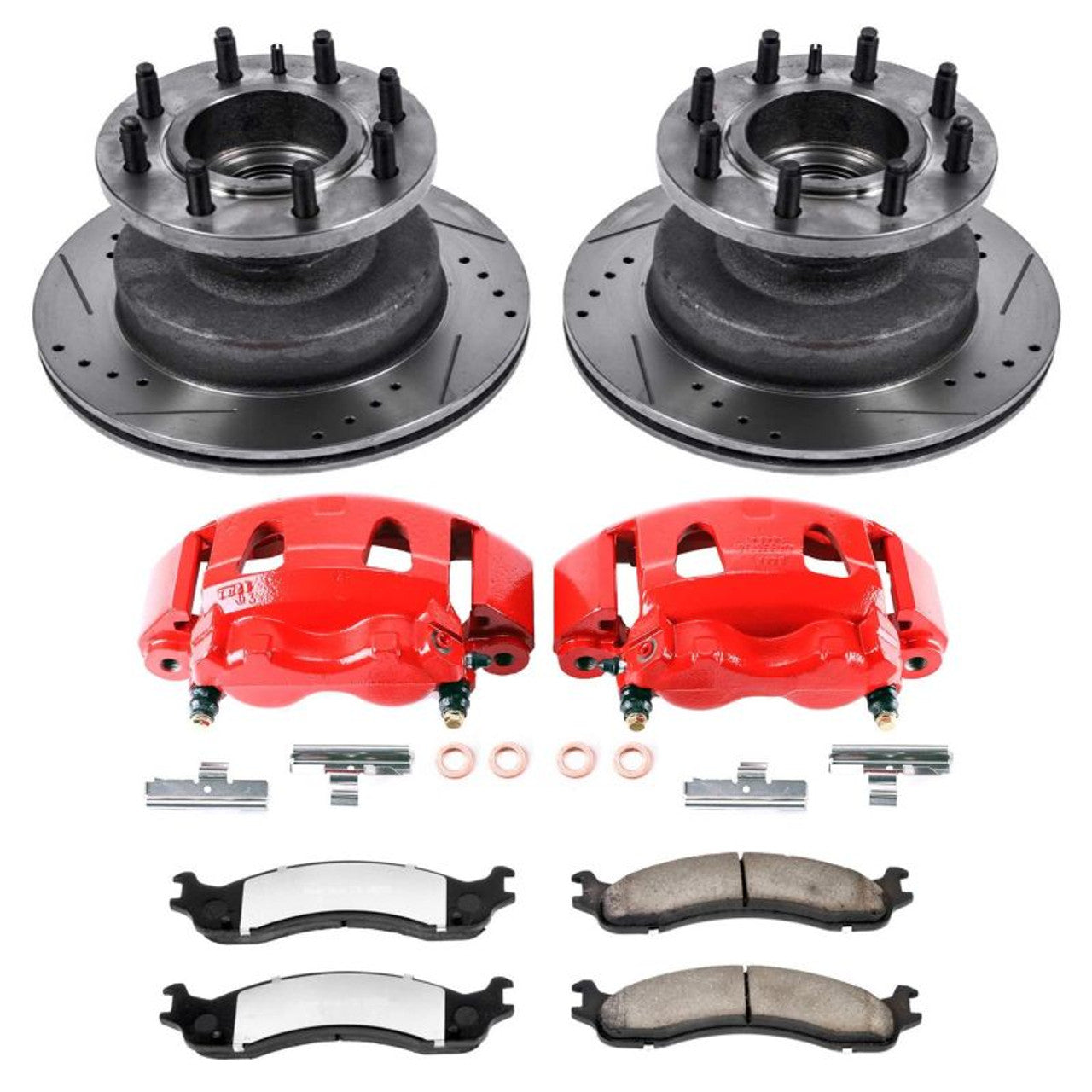 Power Stop 03-05 Ford E-350 Club Wagon Front & Rear Z23 Evolution Kit w/Cals