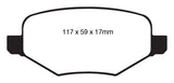 EBC GreenStuff Rear Brake Pads - DP21826