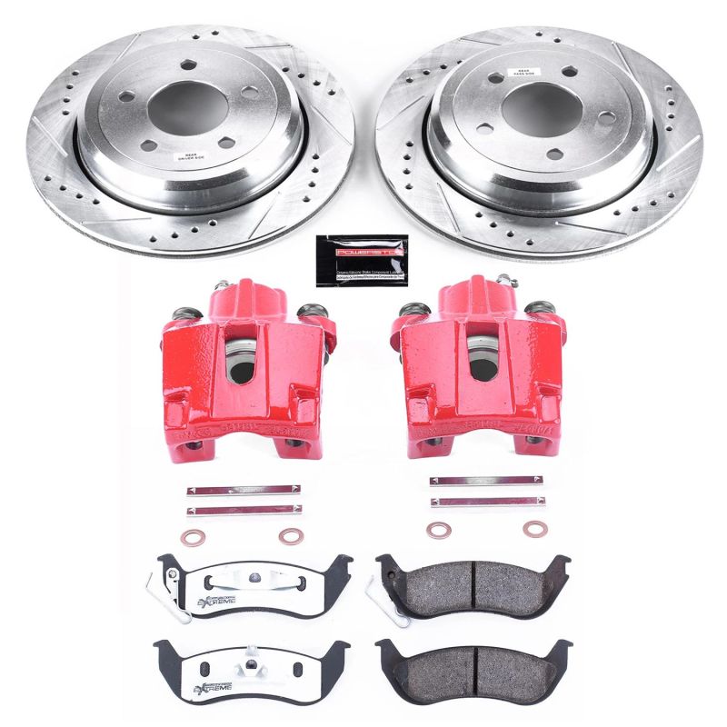 Power Stop 03-11 Ford Crown Victoria Rear Z26 Street Warrior Brake Kit w/Calipers PowerStop