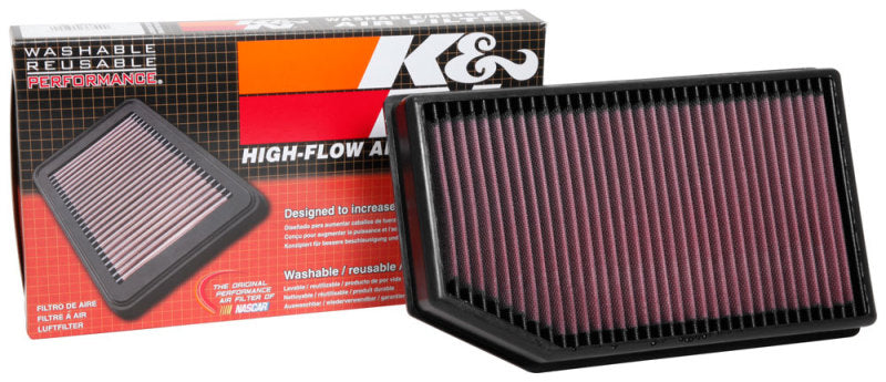 K&N 2018 Jeep Wrangler JL 2.0L/3.6L F/I Drop In Air Filter K&N Engineering