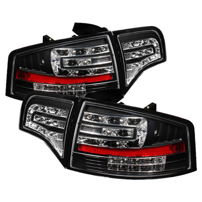 Spyder Audi A4 4Dr 06-08 LED Tail Lights Black ALT-YD-AA406-G2-LED-BK SPYDER