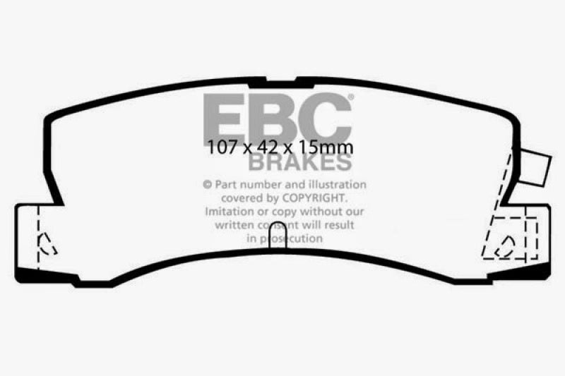 EBC GreenStuff Rear Brake Pads - DP2629 EBC