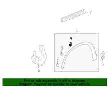 Load image into Gallery viewer, OEM HONDA CR-V QUARTER PANEL-Wheel Fender Molding Retainer (91513-T7A-003) X1