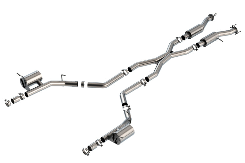 Borla 2021+ Dodge Durango SRT Hellcat 6.2L V8 AWD S-Type Cat-Back Exhaust System - Factory Tips Borla