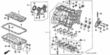 Load image into Gallery viewer, Genuine OEM Honda Oil Pan Gasket 4cyl 90-97 / Prelude 92-96 (11251-P0A-000) X1