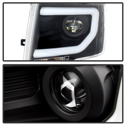 Spyder Ford F150 13-14 Projector Fctry Xenon Model- Light Bar DRL Blk PRO-YD-FF15013-LBDRL-HID-BK SPYDER