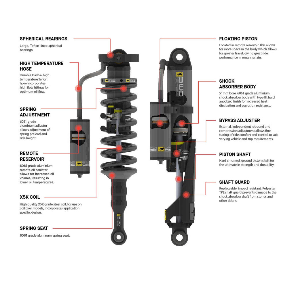 ARB / OME 10-14 Toyota FJ BP51 Kit - FR 2in/0-330lb - RR 2in/440lb ARB