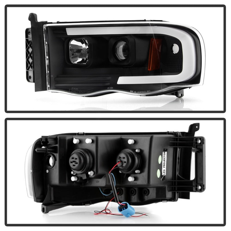 Spyder Dodge Ram 1500 02-05/Ram 2500/3500 03-05 High-Power LED Headlights - Black PRO-YD-DR02V2PL-BK SPYDER