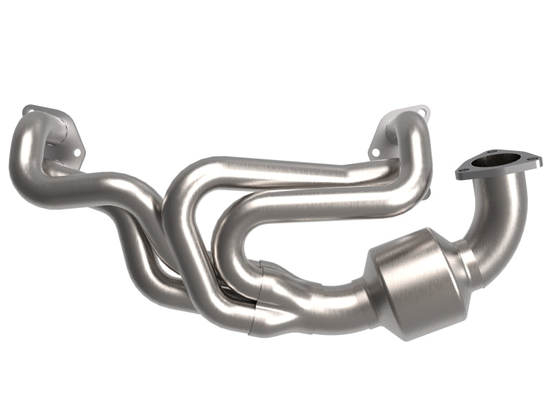 aFe Twisted Steel 304 Stainless Steel Header w/ Cat 13-19 Subaru Outback H4-2.4L aFe