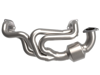 aFe Twisted Steel 304 Stainless Steel Header w/ Cat 13-19 Subaru Outback H4-2.4L aFe