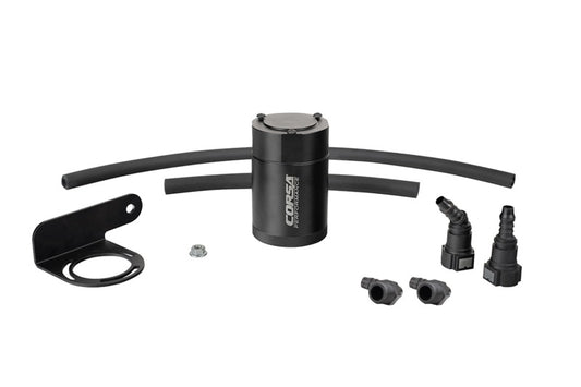 Corsa ALUMINUM OIL CATCH CAN W/ BRACKET | 2019-23 SILVERADO, SIERRA, 2021-23 GM SUV 6.2 & 5.3 CORSA Performance