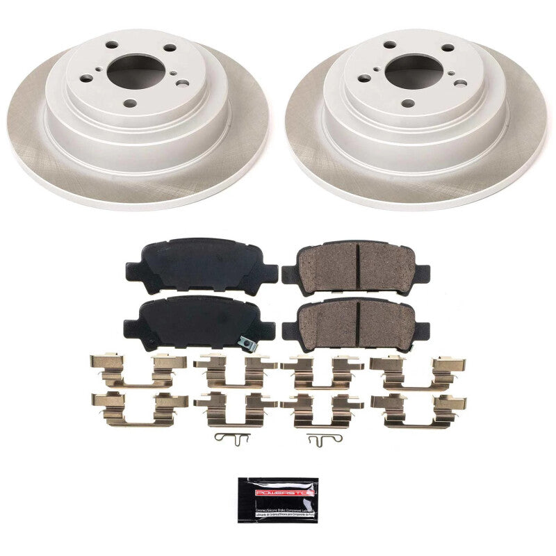 Power Stop 98-03 Subaru Impreza Rear Semi-Coated Rotor Kit PowerStop