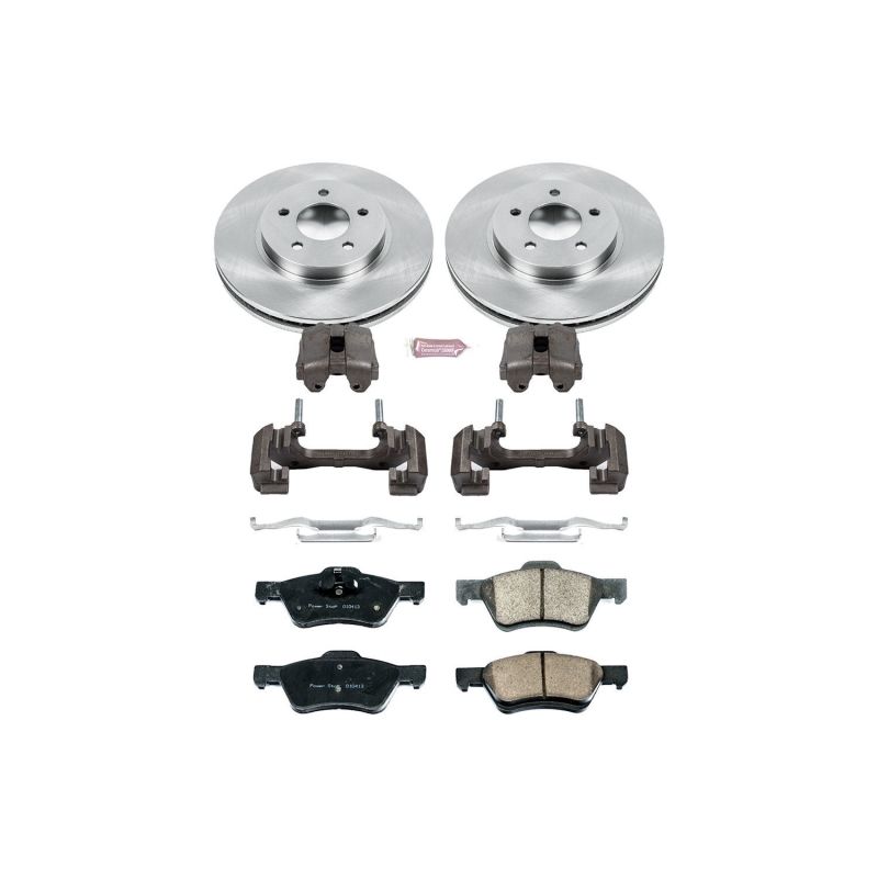 Power Stop 10-12 Ford Escape Front Autospecialty Brake Kit w/Calipers PowerStop