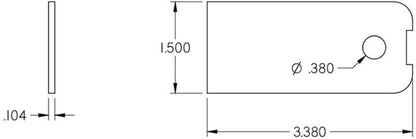 Camburg Gold Fender Washer 10 Pack (aluminum washer bolt body clip 1/8in. tab)