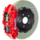 Brembo 20+ Model Y Front GT BBK 6 Piston Cast 365x34 2pc Rotor Drilled-Red