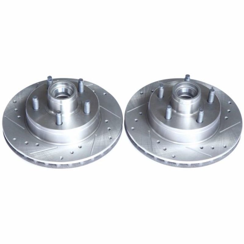 Power Stop 95-97 Ford Ranger Front Evolution Drilled & Slotted Rotors - Pair PowerStop