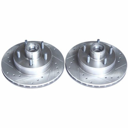 Power Stop 95-97 Ford Ranger Front Evolution Drilled & Slotted Rotors - Pair PowerStop