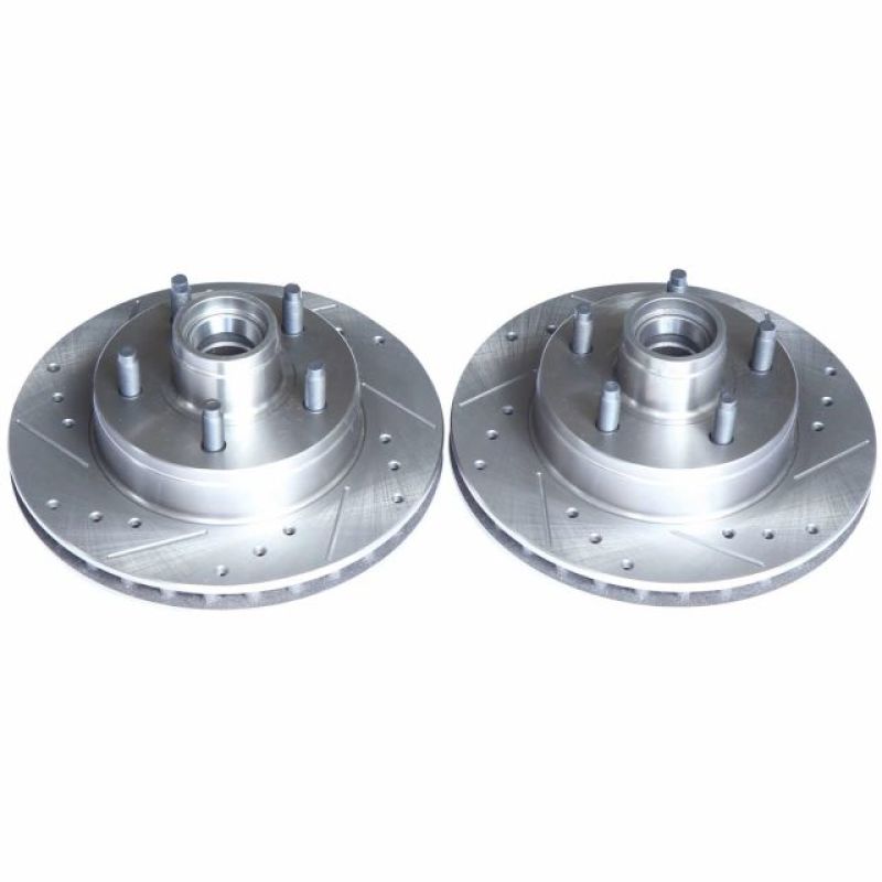 Power Stop 95-97 Ford Ranger Front Evolution Drilled & Slotted Rotors - Pair