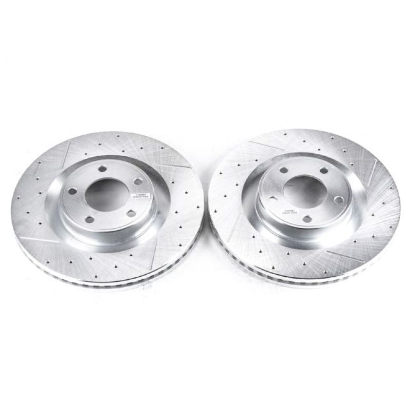 Power Stop 07-15 Ford Edge Front Evolution Drilled & Slotted Rotors - Pair PowerStop