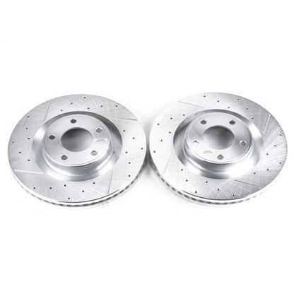 Power Stop 07-15 Ford Edge Front Evolution Drilled & Slotted Rotors - Pair PowerStop