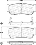 StopTech Premium Ceramic Brake Pads - 308.09541