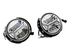 Load image into Gallery viewer, Raxiom07-18 Jeep Wrangler JK LED Halo Projector Headlights- Chrome Housing (Clear Lens)