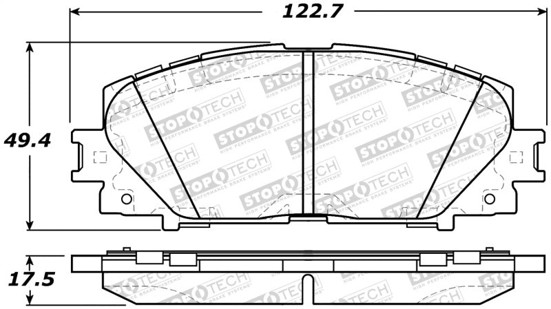 StopTech Premium Ceramic Brake Pads - 308.11840 Stoptech