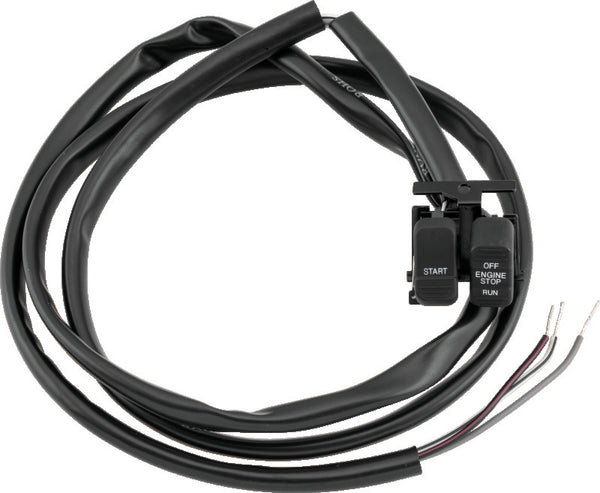 Twin Power 96-13 Big Twin XL V-Rod Black Engine Start Stop Switch Repl